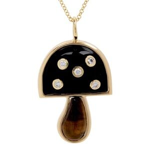 Brent Neale look-alike Stone and Gemstone Gold Plated Assorted Mushrooms…